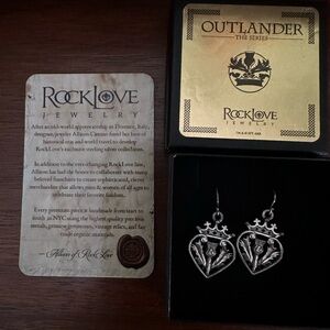 RockLove sterling silver Outlander earrings